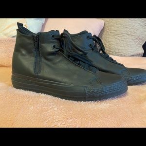 Coverse wedge heel high tops